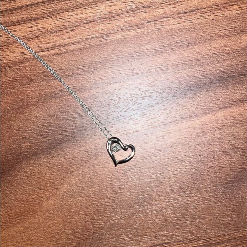 Sterling Silver Heart Pendant Necklace